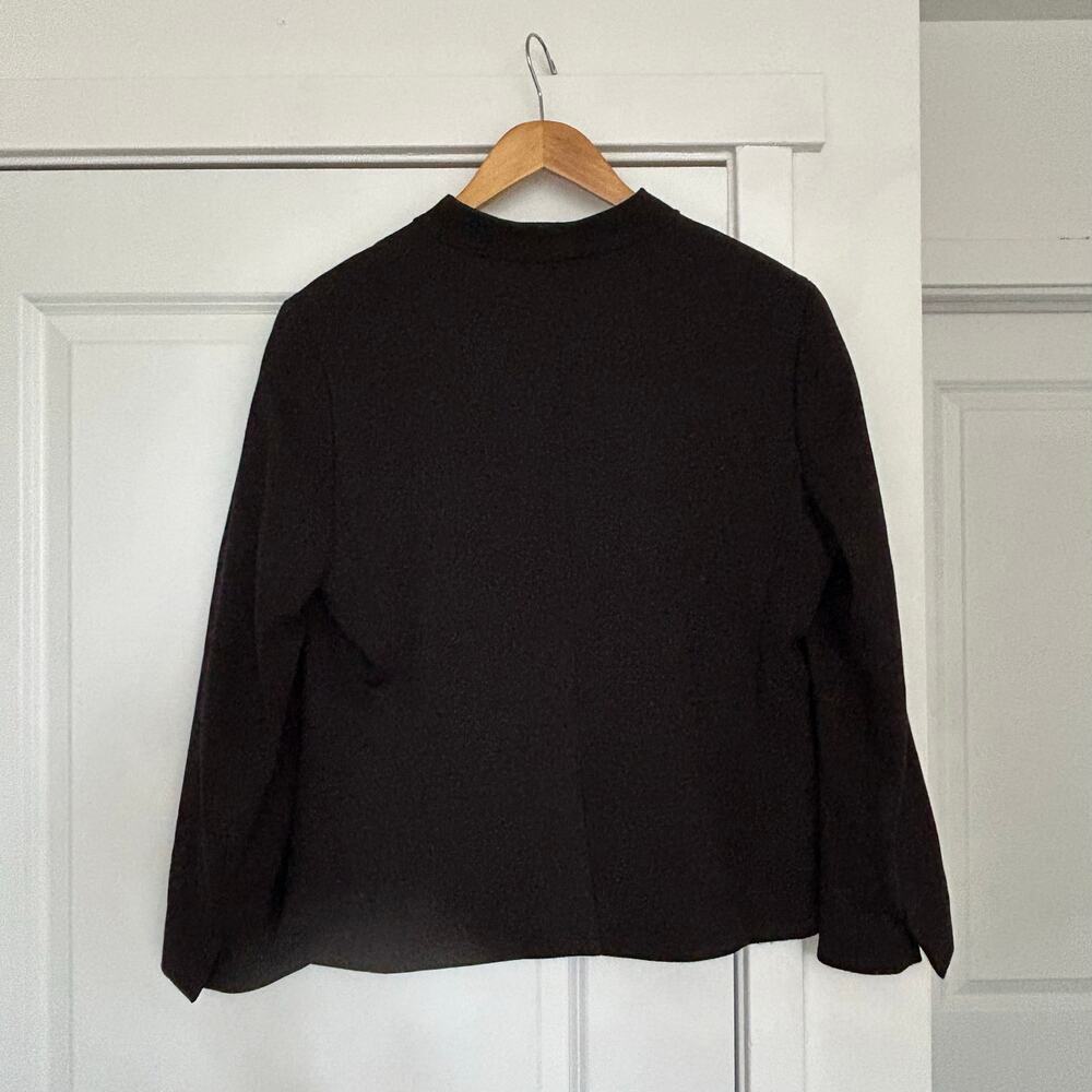 J. Crew Going Out Blazer Stretch Twill Women’s 14 Black Career Professional Chic - Picture 6 of 9